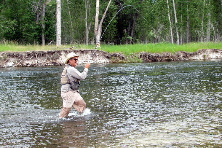 Wade fishing