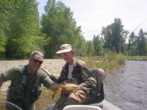 Terry Nobles and Jack Mauer - East Fork of the BItterroot June 2007