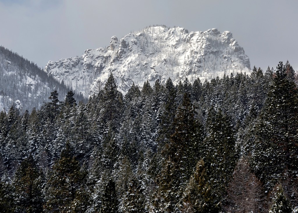 Totem Peaks to the south of Bear Creek Canyon in Bitterroot Mountain Range, MT IMG_0179