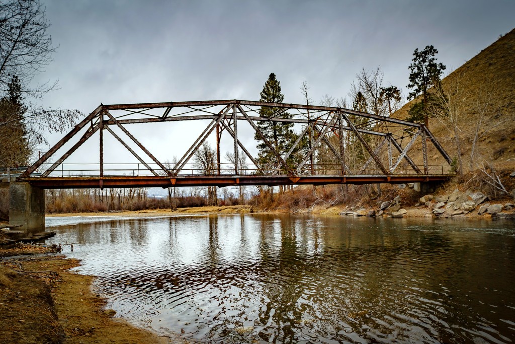 Old Darby Bridge in Feb 2016, upper Bitterroot River