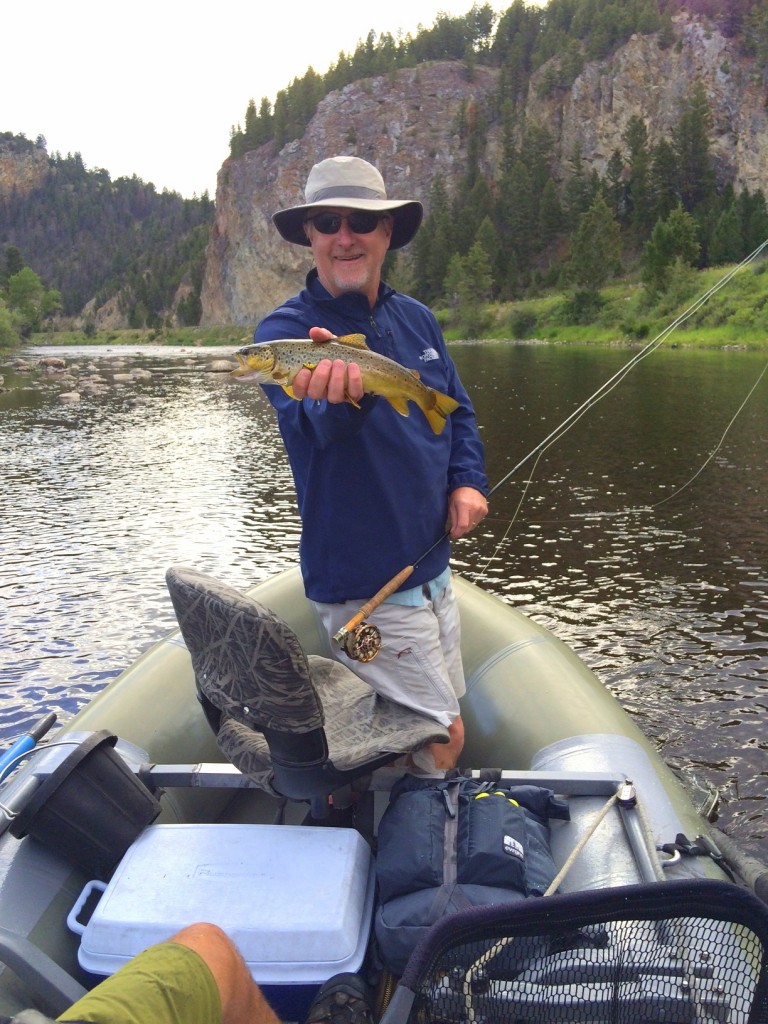 Dick with a trout on the Big Hole River